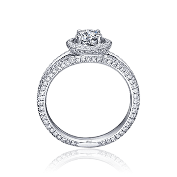 Кольцо из белого золота с бриллиантами 031045 031045 фото