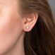 Сережки гвоздики золотые с фианитом Мерцание 032740 032740 фото 4
