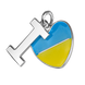 Серебряный подвес Люблю Украину 037198 037198 фото 2