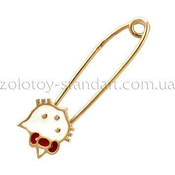 Золота шпилька Hello Kitty 09109 09109 фото