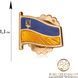 Золотой значок на пиджак Флаг Украины с эмалью 025699 025699 фото 4