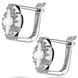 Ніжні перламутрові сережки Конюшина на англійській застібці 039435 039435 фото 2