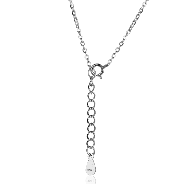 Серебряное колье Снежинки с фианитами 027283 027283 фото