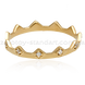 Золотое кольцо Корона с фианитами 1112771 1112771 фото 1