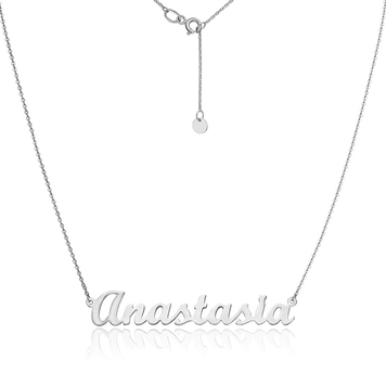 Колье с именем Anastasia из родированного серебра 034674 034674 фото