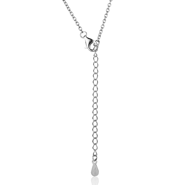 Серебряное колье с разноцветными фианитами 027383 027383 фото