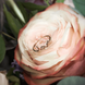 Золотое кольцо Love с фианитами 027826 027826 фото 2