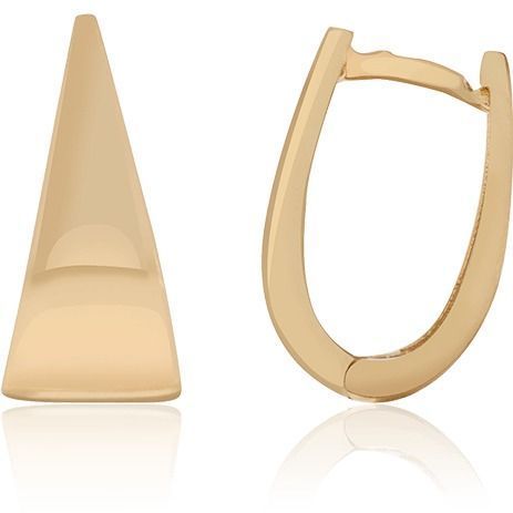 Золотые серьги модная Геометрия 032635 032635 фото