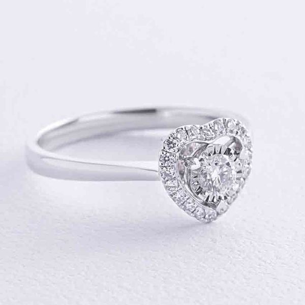 Золота каблучка з діаманатами Sweet Heart 038696 038696 фото