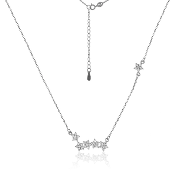 Серебряное колье Звезды с фианитами 031313 031313 фото