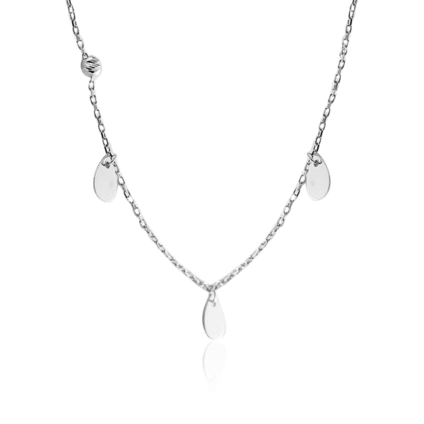 Колье Капельки из белого золота 032822 032822 фото