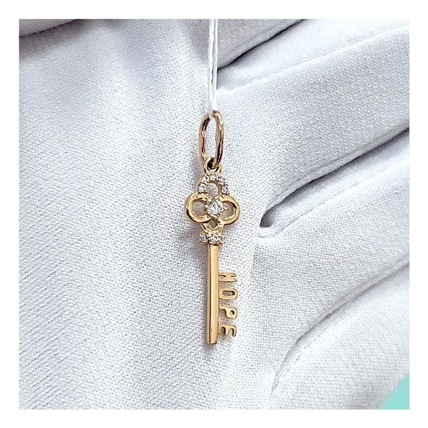 Кулон ключик из золота с фианитом Надежда Hope 037095 037095 фото
