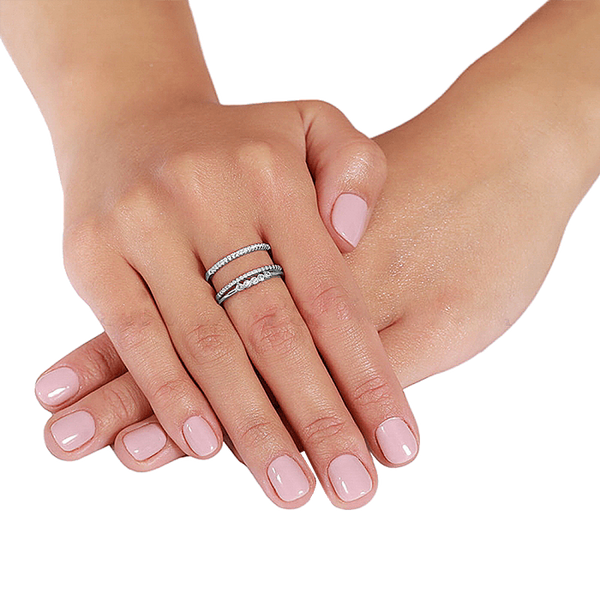Женское серебряное кольцо с фианитами 031271 031271 фото