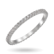 Тонкое кольцо-дорожка в белом золоте с фианитами 041100 041100 фото 1