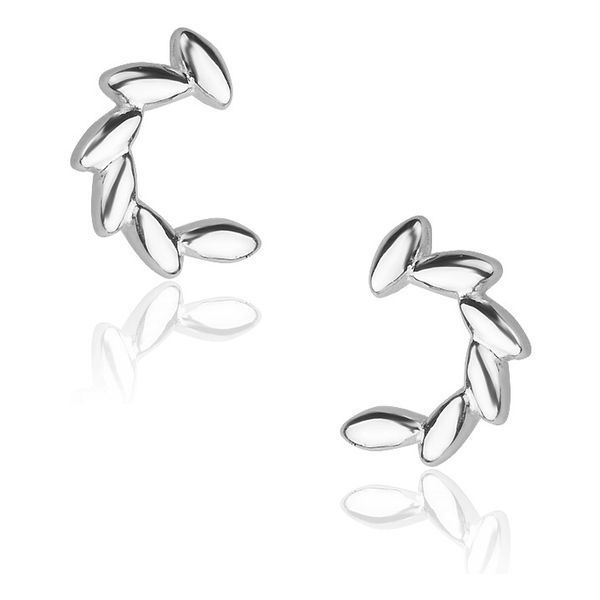 Серебряные серьги-гвоздики без вставок 027336 027336 фото
