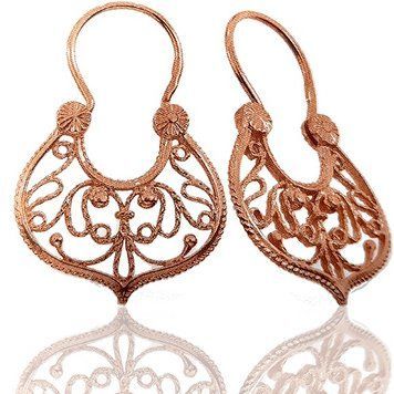 Золотые ажурные серьги Романс 031665 031665 фото