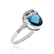 Золотое кольцо с Лондон топазом Фантазия 032943 032943 фото 3