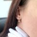 Золотые серьги с алмазной гранью в стиле Диор шарики 032608 032608 фото 2