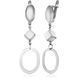 Сережки Геометрия из серебра 925 пробы 035683 035683 фото 1