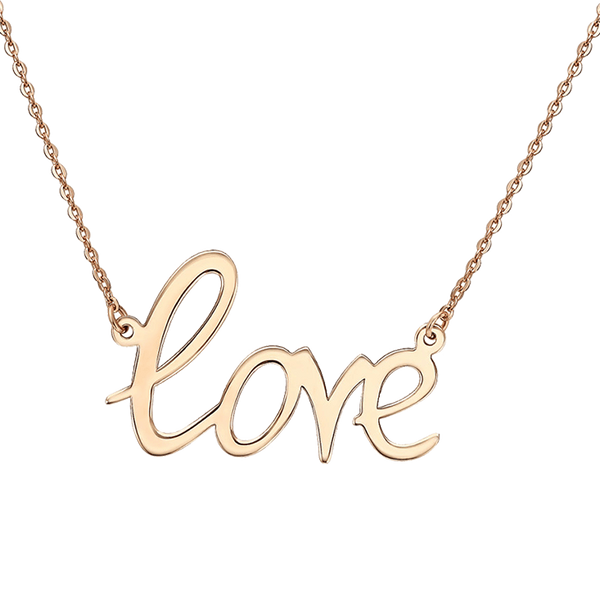 Золотая цепочка на шею з надписью Love 034339 034339 фото