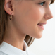 Детские серьги в красном золоте 585 пробы без вставок 031821 031821 фото 2