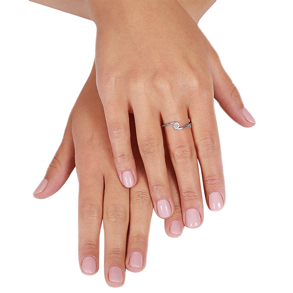 Серебряное кольцо с одним камнем 031198 031198 фото