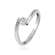 Серебряное кольцо с одним камнем 031198 031198 фото 1