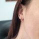Сережки кульки в стилі Діор в червоному золоті 036355 036355 фото 4