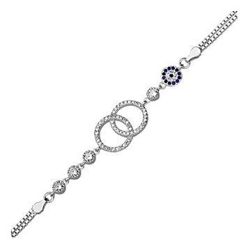 Серебряный браслет с фианитами Душевное равновесие 027687 027687 фото