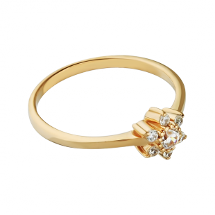 Золоте кільце з цирконієм 1,111,0408 1,111,0408 фото