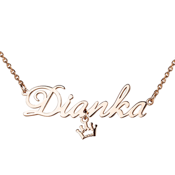 Срібні кольє іменне 925 проби з іменем Dianka 037650 037650 фото
