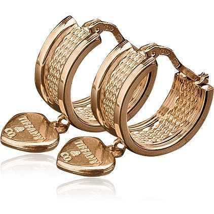 Золоті сережки без вставок 028360 028360 фото