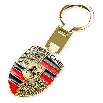 Золотой брелок на ключи от машины Porsche 036491 036491 фото