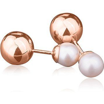 Золотые серьги с жемчугом в стиле Dior 028369 028369 фото