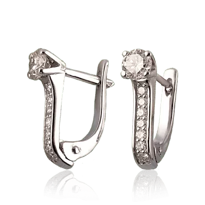 Сережки с бриллиантами