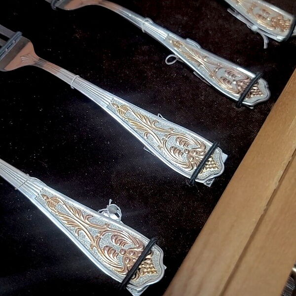 набор приборів на 6 персон срібло набор приборів на 6 персон срібло