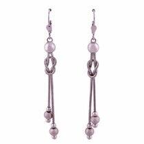 обзорное фото Золотые серьги 80161  Золотые серьги подвески