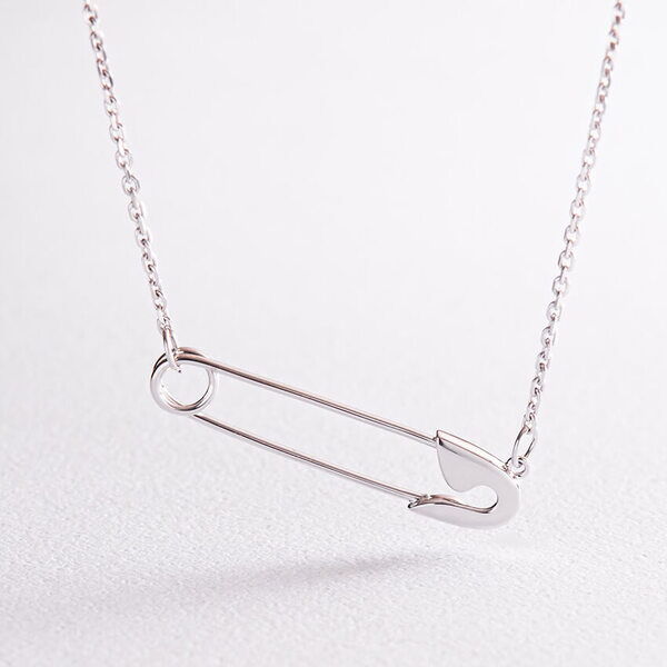 Серебряная цепочка-колье с булавкой 037350 детальное изображение ювелирного изделия Серебряные колье Серебряная цепочка-колье с булавкой 037350 детальное изображение ювелирного изделия Серебряные колье