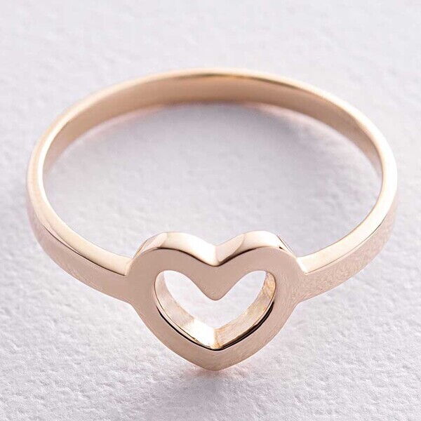 Золотое кольцо Сердце 038683 детальное изображение ювелирного изделия Золотые кольца без вставок Золотое кольцо Сердце 038683 детальное изображение ювелирного изделия Золотые кольца без вставок