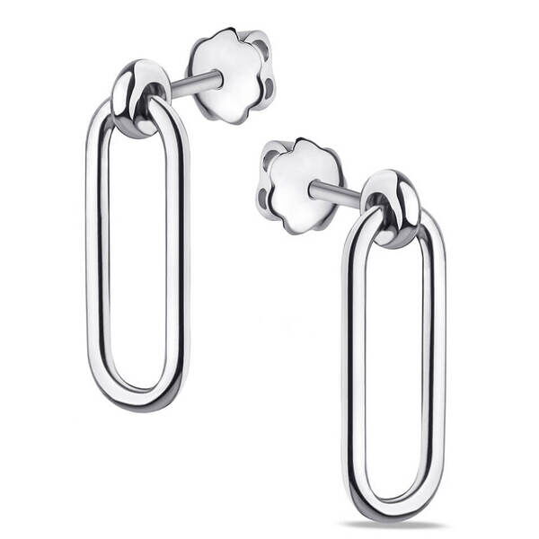 Серебряные серьги пусеты Геометрия 038124 детальное изображение ювелирного изделия Серебряные серьги без вставок Серебряные серьги пусеты Геометрия 038124 детальное изображение ювелирного изделия Серебряные серьги без вставок