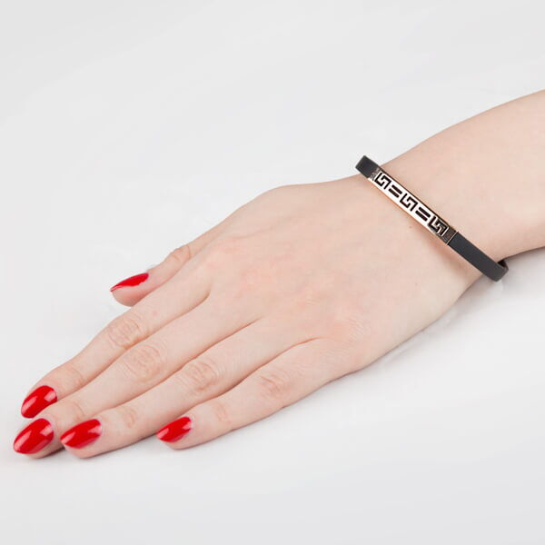 Золотий каучуковий браслет 024260 детальне зображення ювелірного виробу Золотий каучуковий браслет 024260 детальне зображення ювелірного виробу