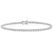 обзорное фото Браслет теннисный с бриллиантами в белом золоте 039189 Золотые браслеты с бриллиантом обзорное фото Браслет теннисный с бриллиантами в белом золоте 039189  Золотые браслеты с бриллиантом