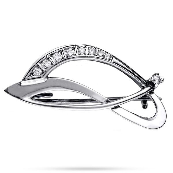 Серебряная брошь Легенда 030253 детальное изображение ювелирного изделия Серебряные броши Серебряная брошь Легенда 030253 детальное изображение ювелирного изделия Серебряные броши