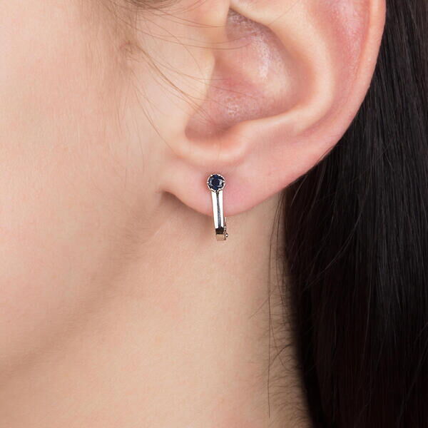 Золотые серьги с сапфиром 2047 1 купить Золотые серьги с сапфиром 2047 1 купить