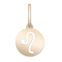 обзорное фото Золотая подвеска зодиака знак Лев 038540 Золотые подвески знаки зодиака обзорное фото Золотая подвеска зодиака знак Лев 038540  Золотые подвески знаки зодиака