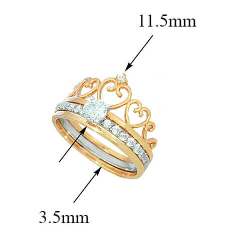 кольцо корона женское золотое кольцо корона женское золотое