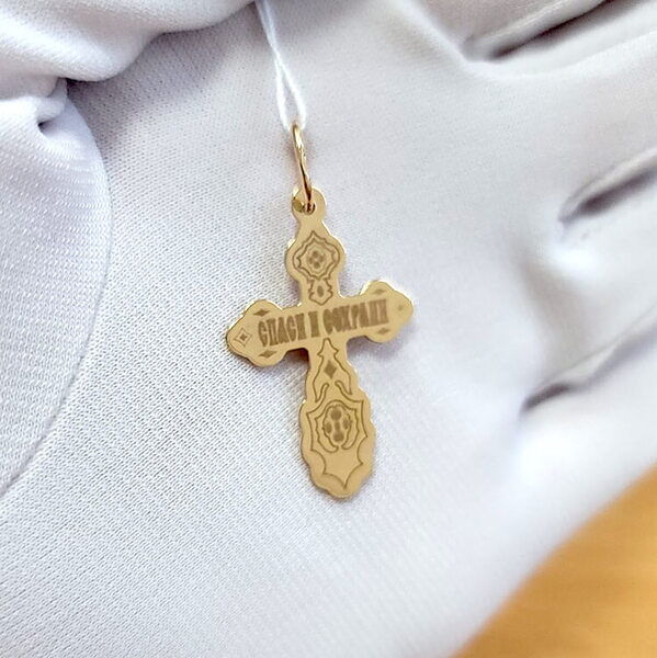 крестик золотой православный крестик золотой православный