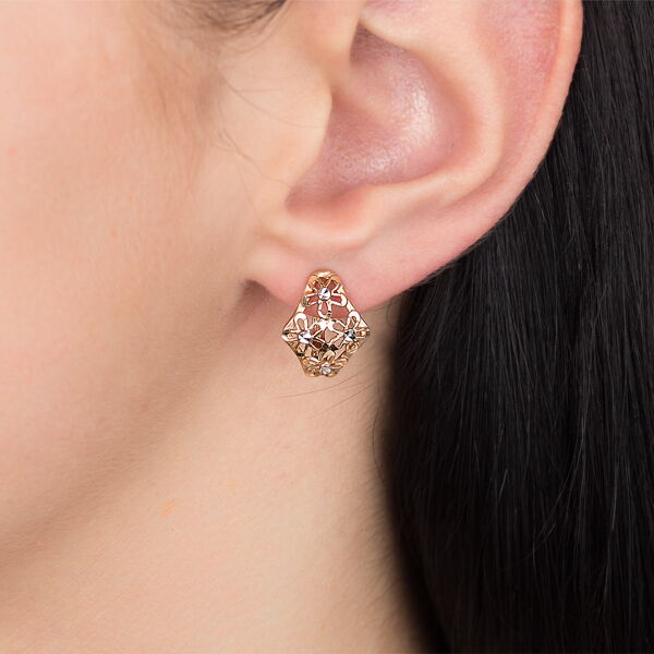 Золотые серьги без вставок Золотые серьги без вставок