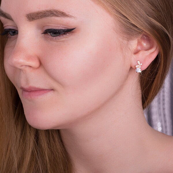 золотые серьги с бабочками золотые серьги с бабочками