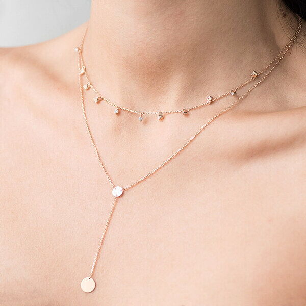 золотое колье монетки и фианиты золотое колье монетки и фианиты